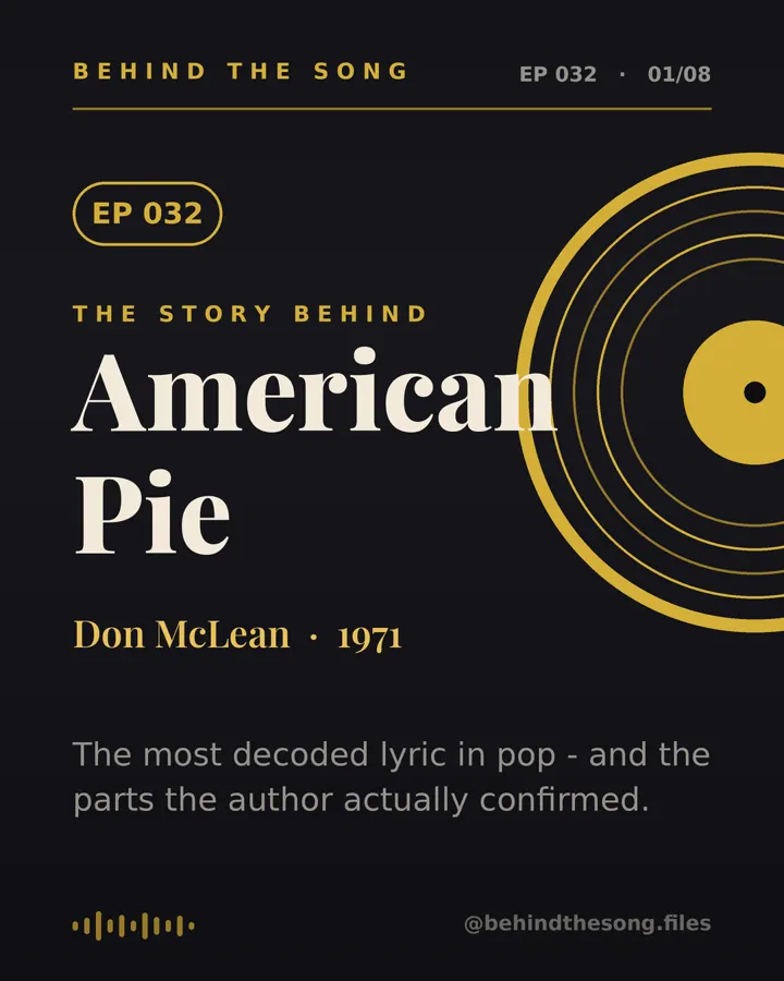 American Pie by Don McLean - Behind The Song