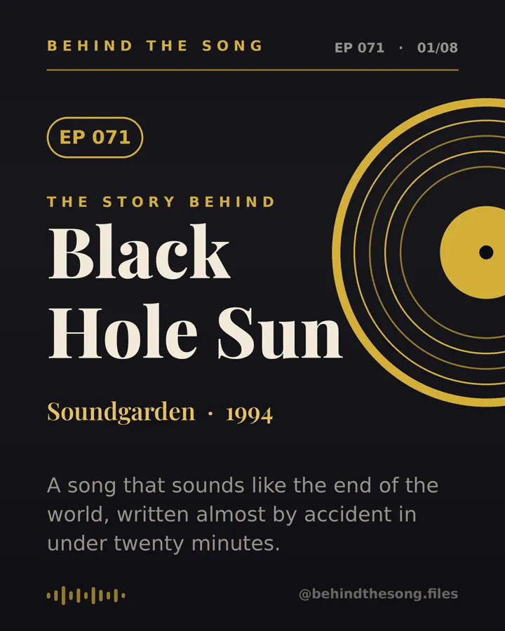 Black Hole Sun by Soundgarden - Behind The Song