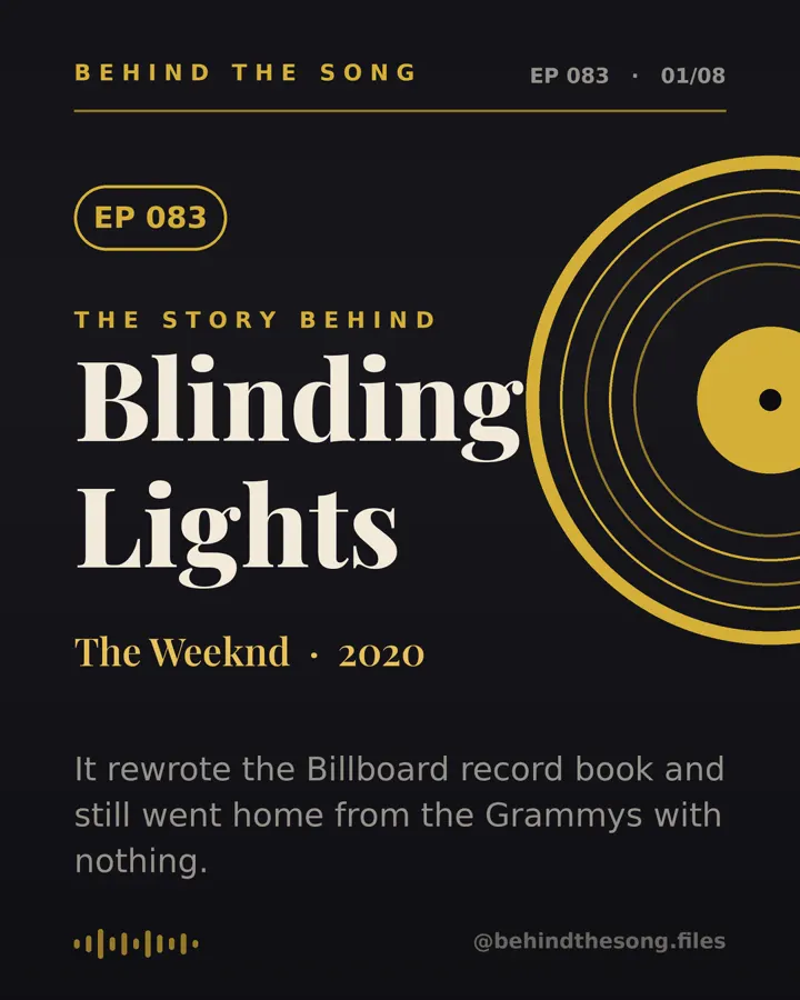 Blinding Lights by The Weeknd - Behind The Song