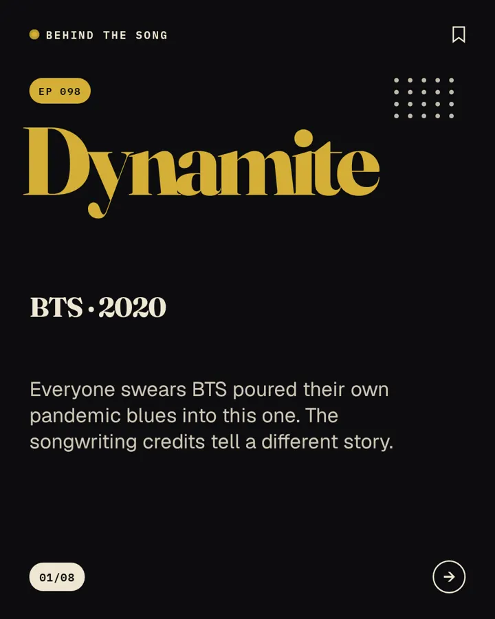 Dynamite by BTS - Behind The Song