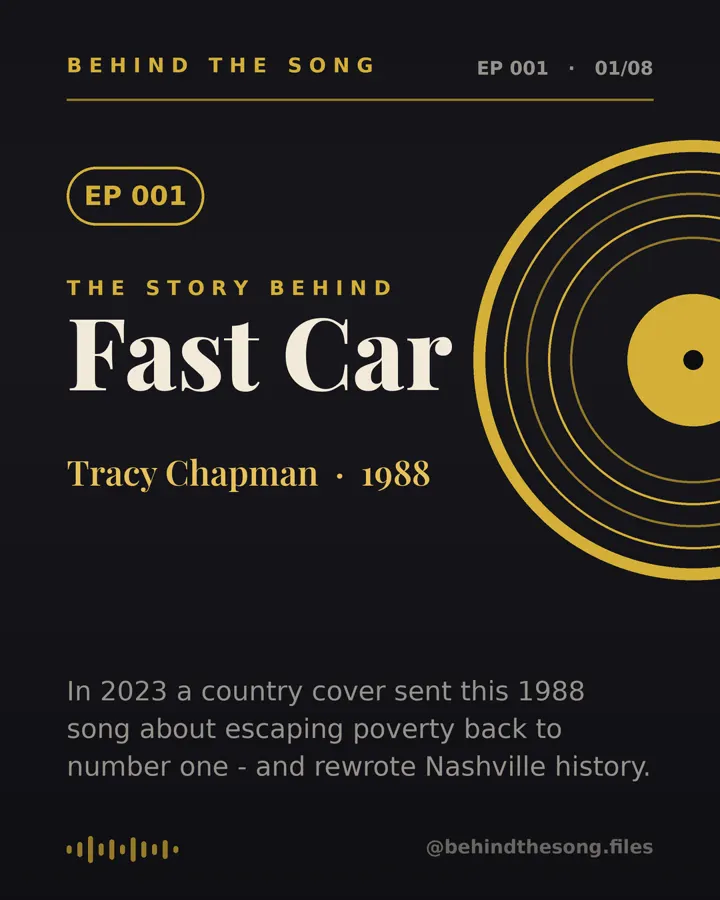 Fast Car by Tracy Chapman - Behind The Song