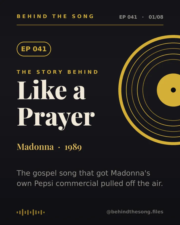 Like a Prayer by Madonna - Behind The Song